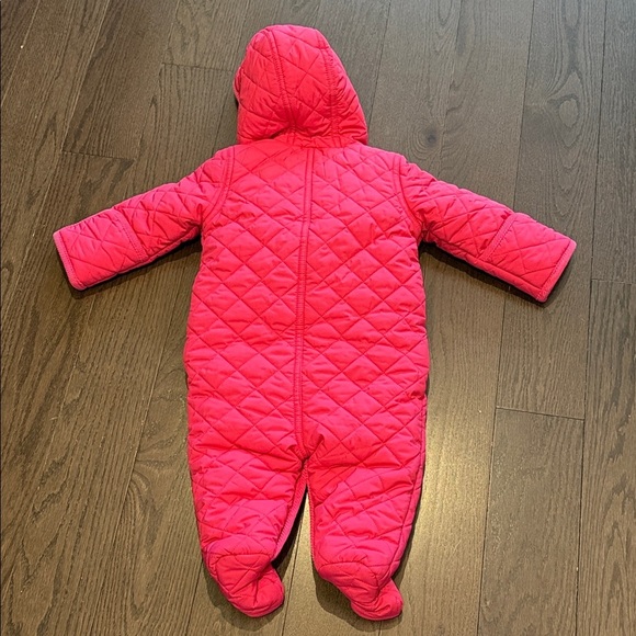 Ralph Lauren hot pink quilted snowsuit 6M - Picture 3 of 3